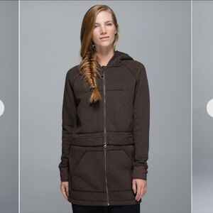 Lululemon Long & Sort Of It Jacket 8 Gorpcore Utility Athleisure Cozy Workout
